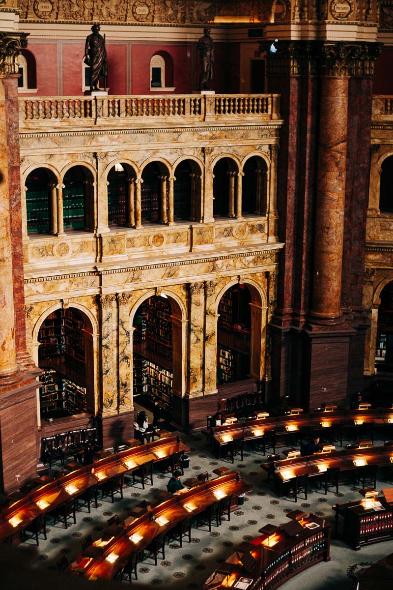 the Main Reading Room of the Library of Congress