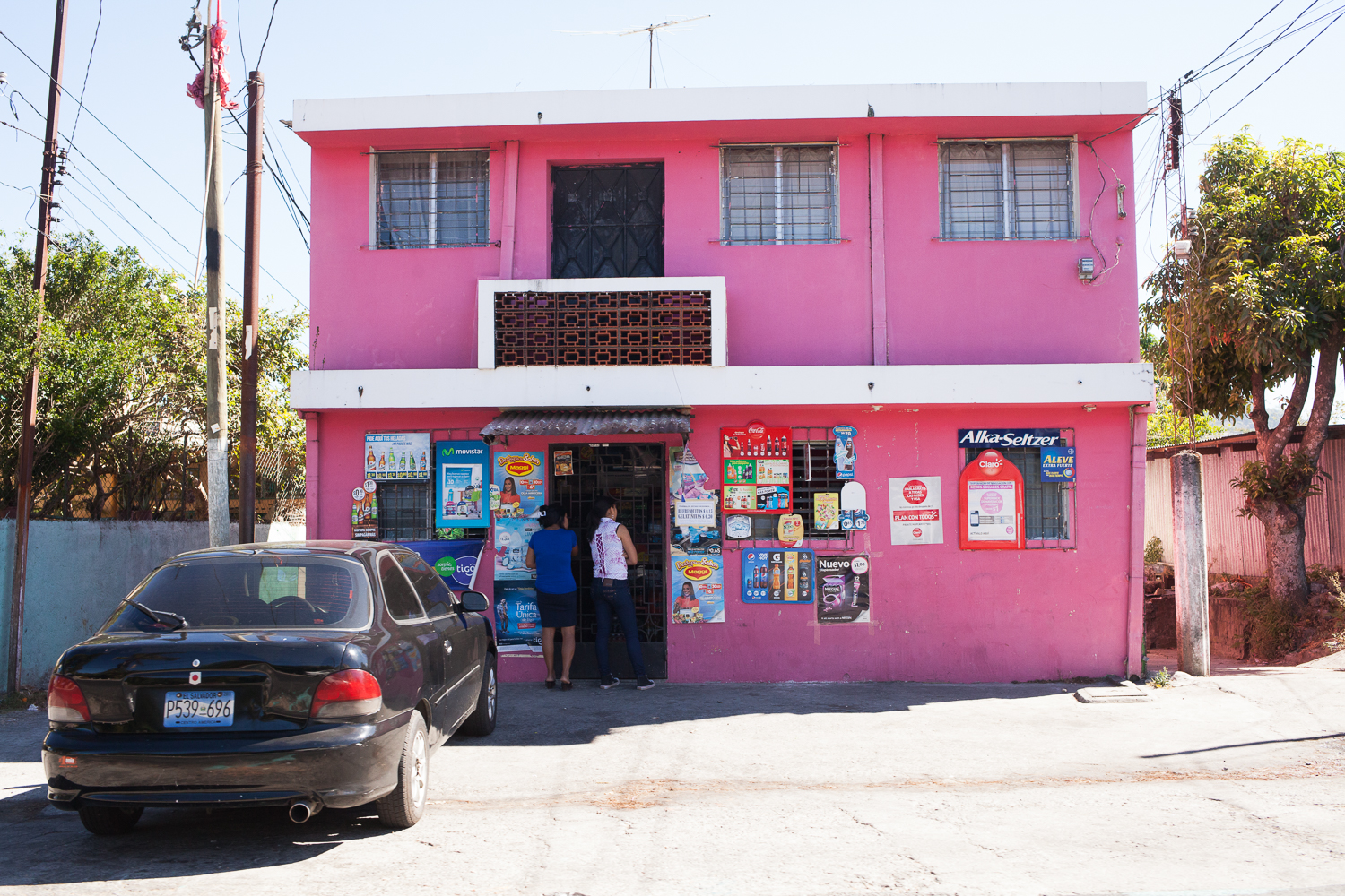 A pink bodega in El Salvador