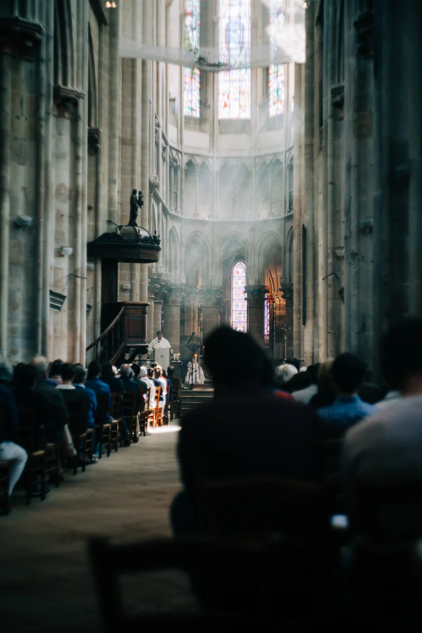 a mass inside a cathedral