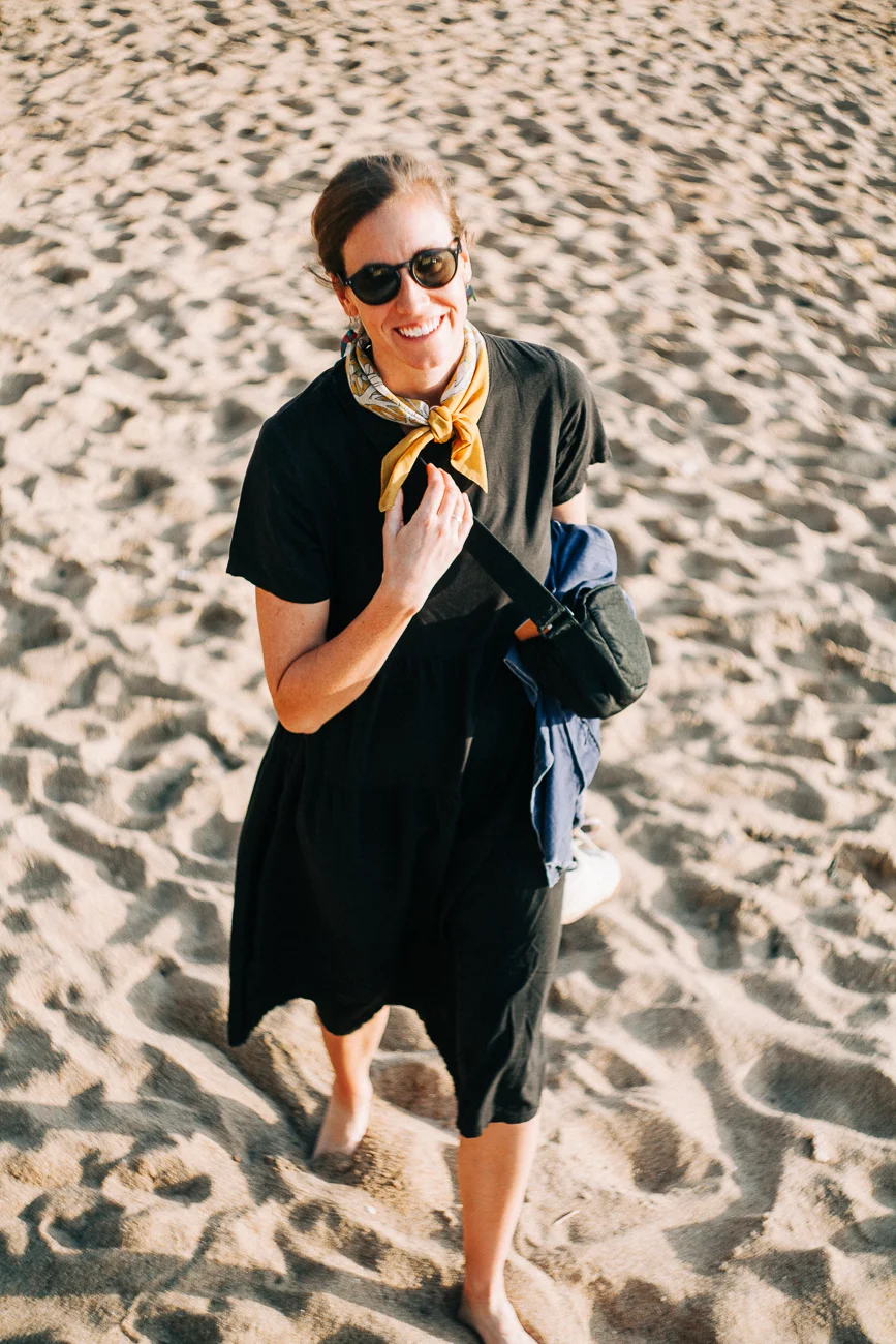 a women on the beach