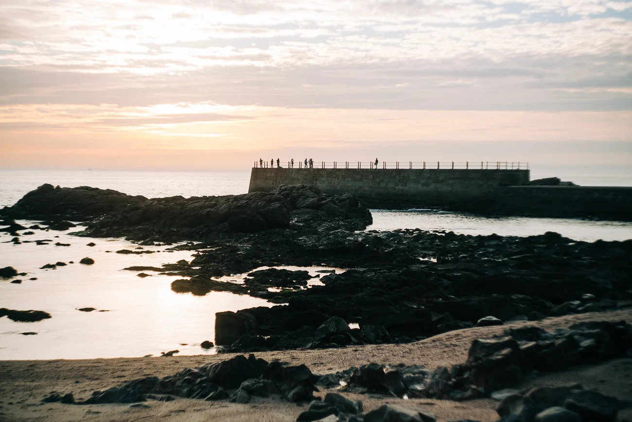 sunset in porto