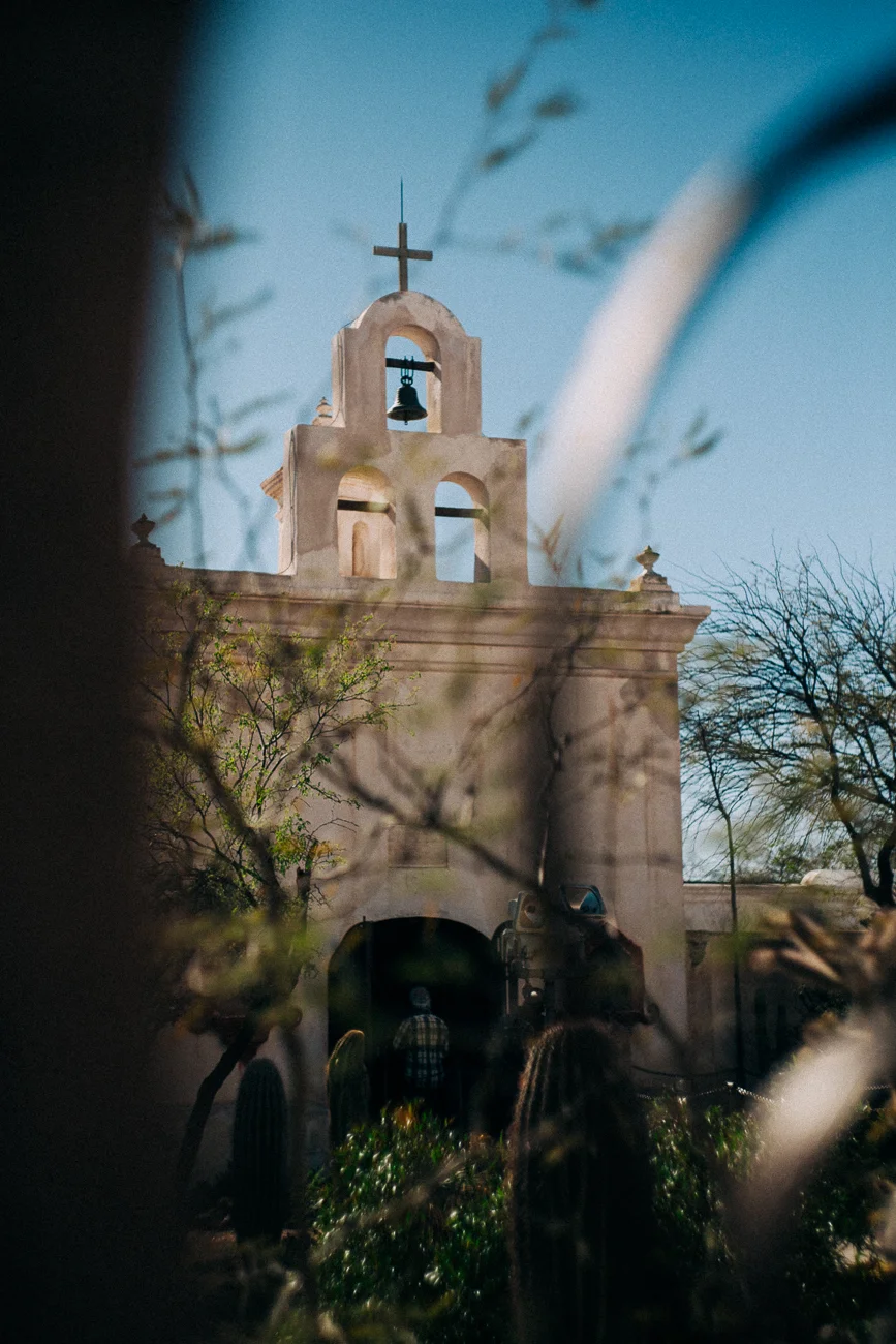 bell tower of San Xavier